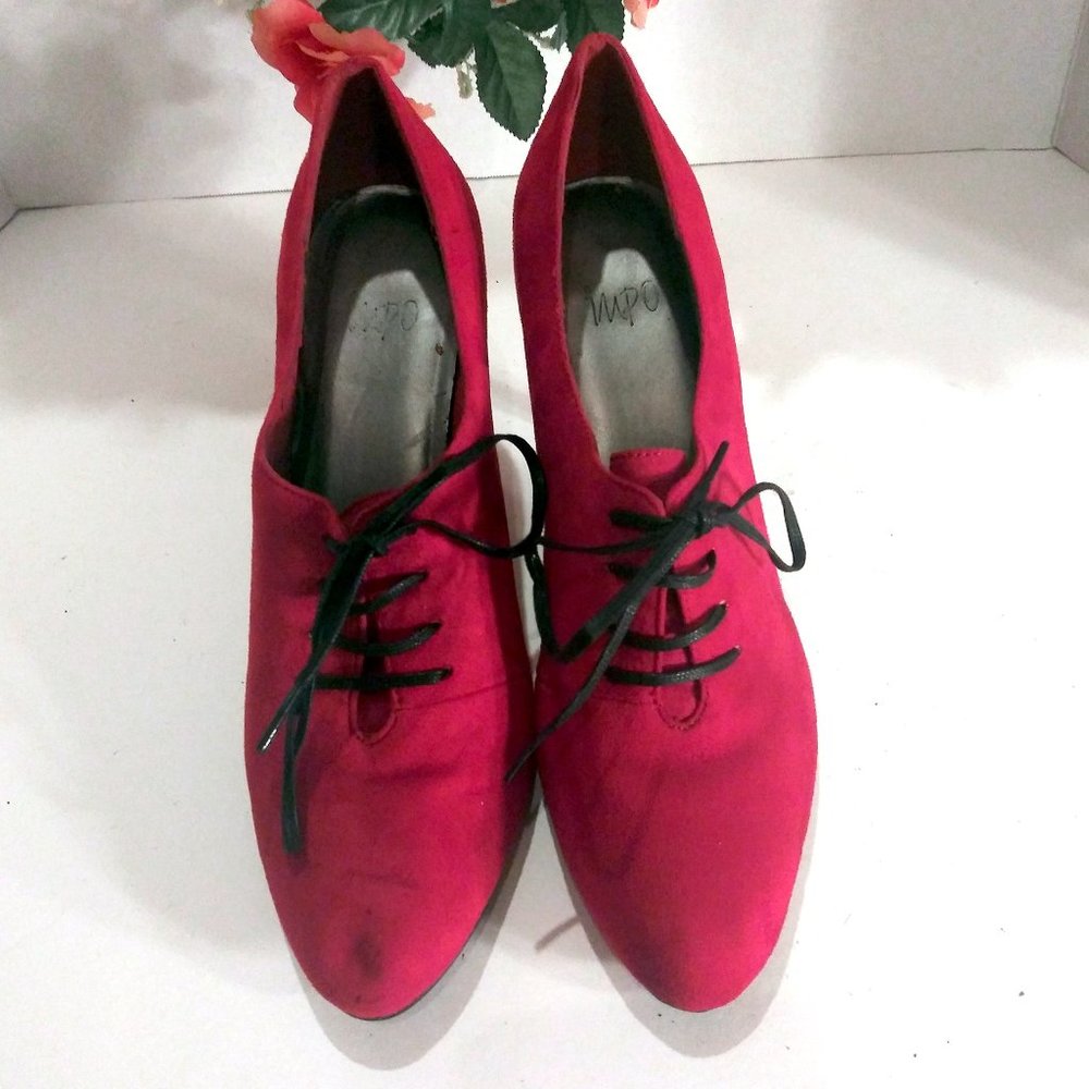Heeled Bootie, Lace up Shoe, Ankle Bootie Size 10